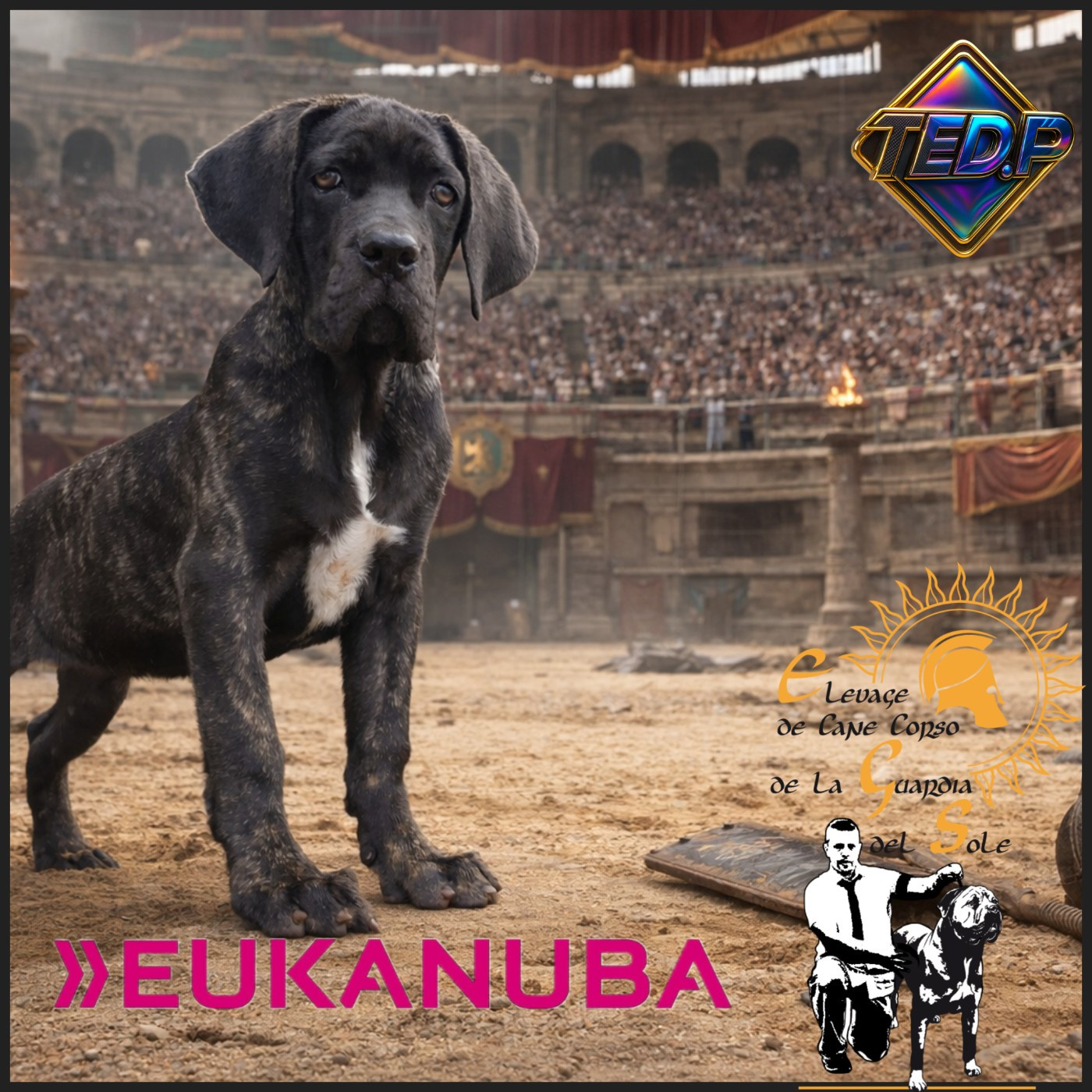 Disponible femelle cane corso 4mois